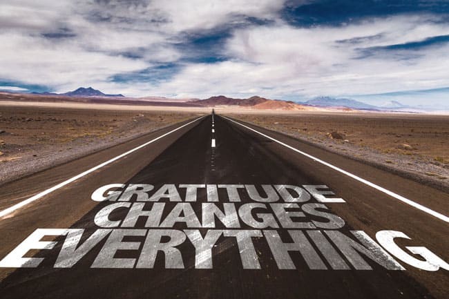 Gratitude changes everything